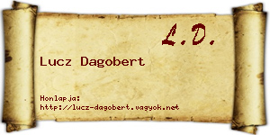 Lucz Dagobert névjegykártya